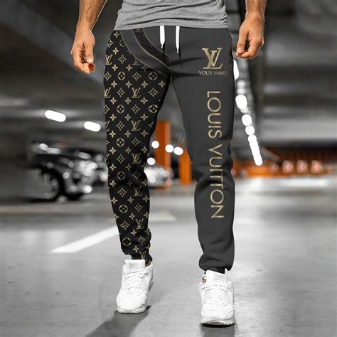 fluffy louis vuitton sweatpants|Louis Vuitton black pants.